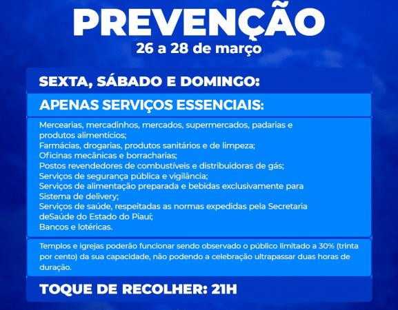 Prefeitura decreta novas medidas restritivas de prevenção à Covid-19