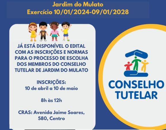Jardim do Mulato lança edital para escolha de membros do Conselho Tutelar